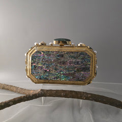 Reem clutch bag