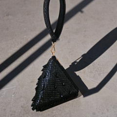 Pyramid bag in black