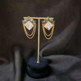 Labradorite Pearl Chain Hanging