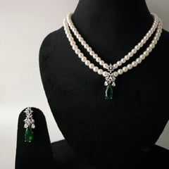 Pearl Emerald Necklace