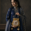 Kundan gota potli in gold with gota lace and kundan work