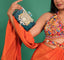 Nooran bag in emerald green with handcrafted embellishments