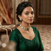 Polki choker with hint of green