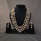 Shades of gold multi layer necklace