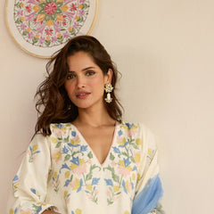 Abalone Pearl Flower Pendulum Earring