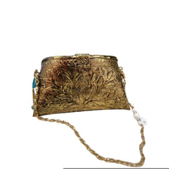 Ayca Mini Gold Bag