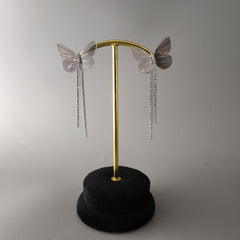 Butterfly rhinestone dangler