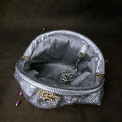 Victorian pouchette - silver