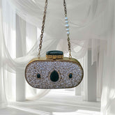 Crystal Bag With Hint Of Emerald