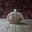 Fide bag in ivory white with floral brooch and pearl clasp