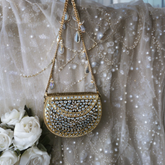 Mini kundan mosaic bag