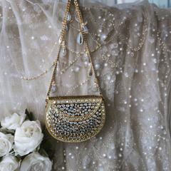 Mini kundan mosaic bag