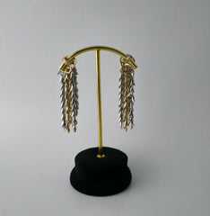 Long Leaves Dangler In Dual Shade