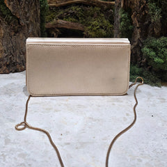 Abalone crystal leaf handle clutch