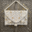 White Pearl Flower Flap Bag