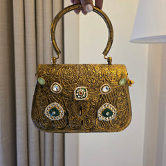 Nora bag in antique gold