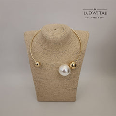 Pearl Gold Ball Neckpiece