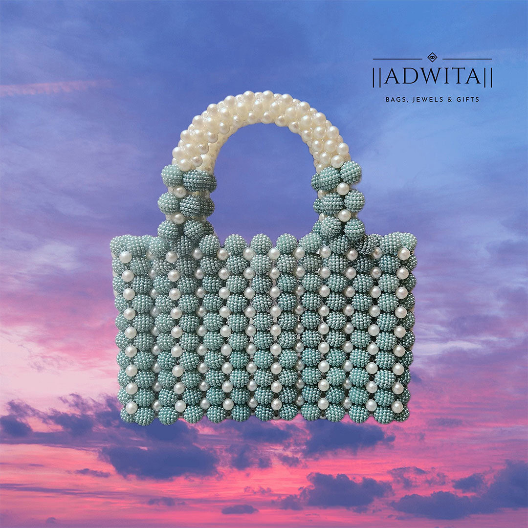 Woven Beaded Tote Main image