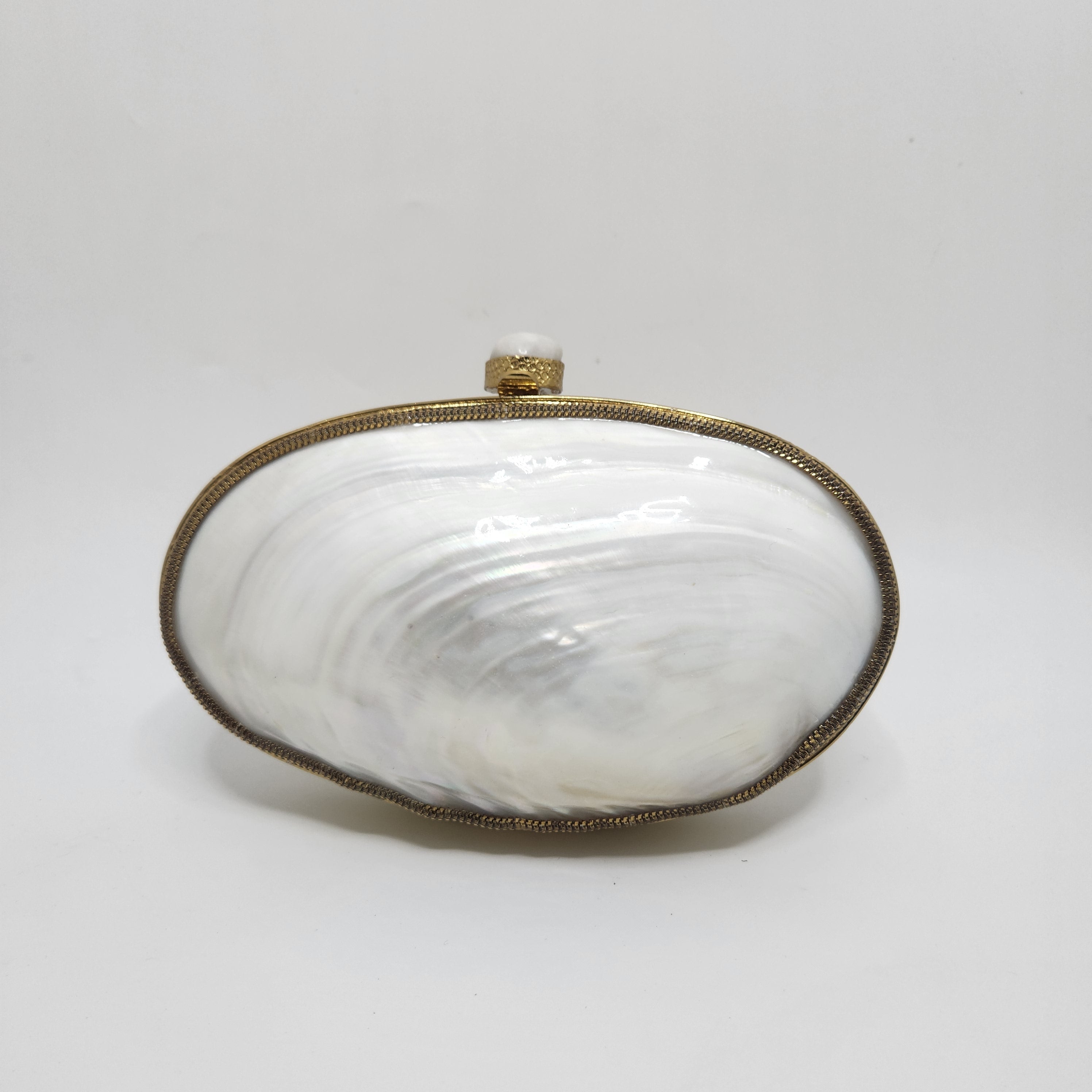 Big Mother of Pearl Shell Clutch Secondary image
