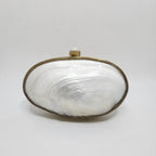 Big Mother of Pearl Shell Clutch