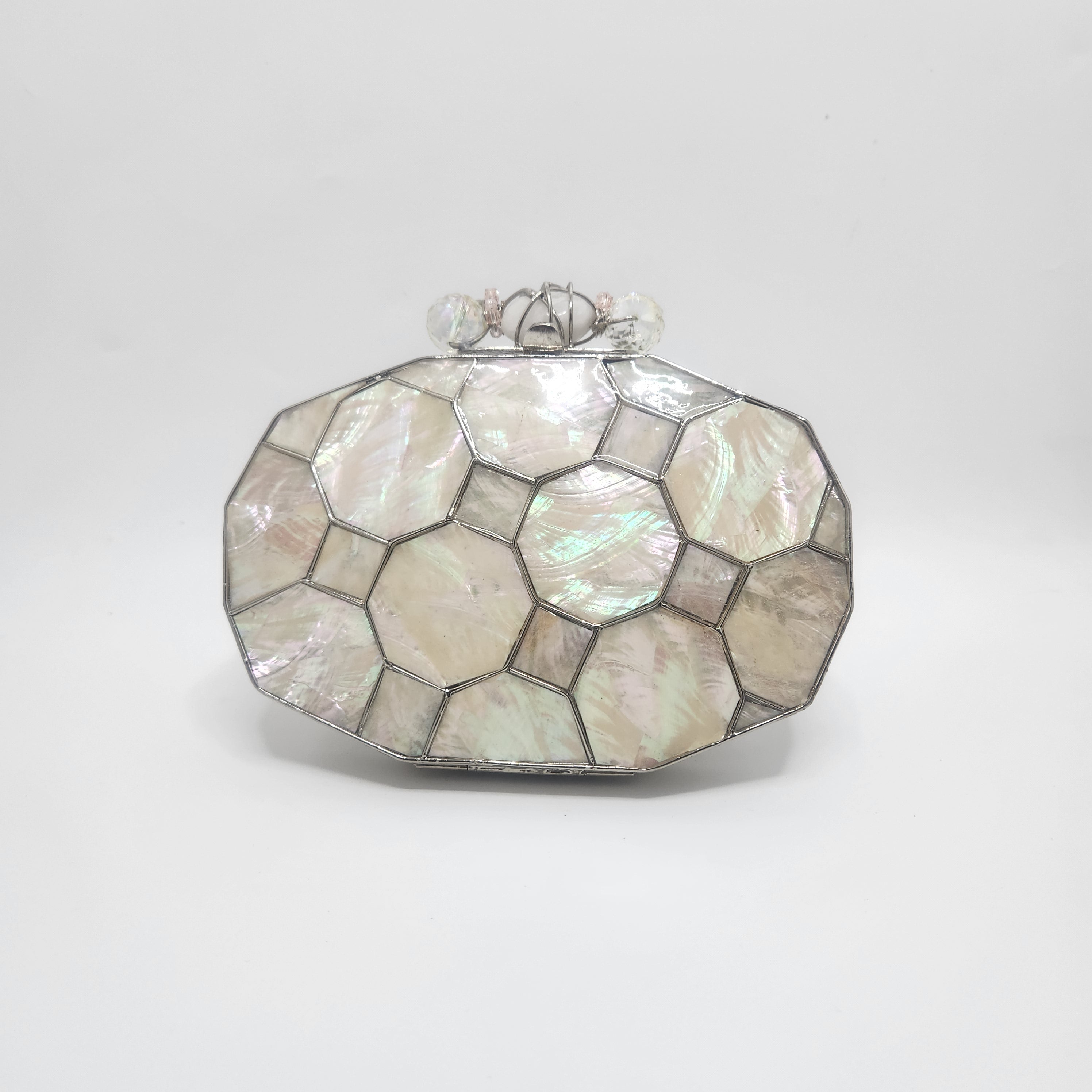 Aamna Clutch - Silver Secondary image