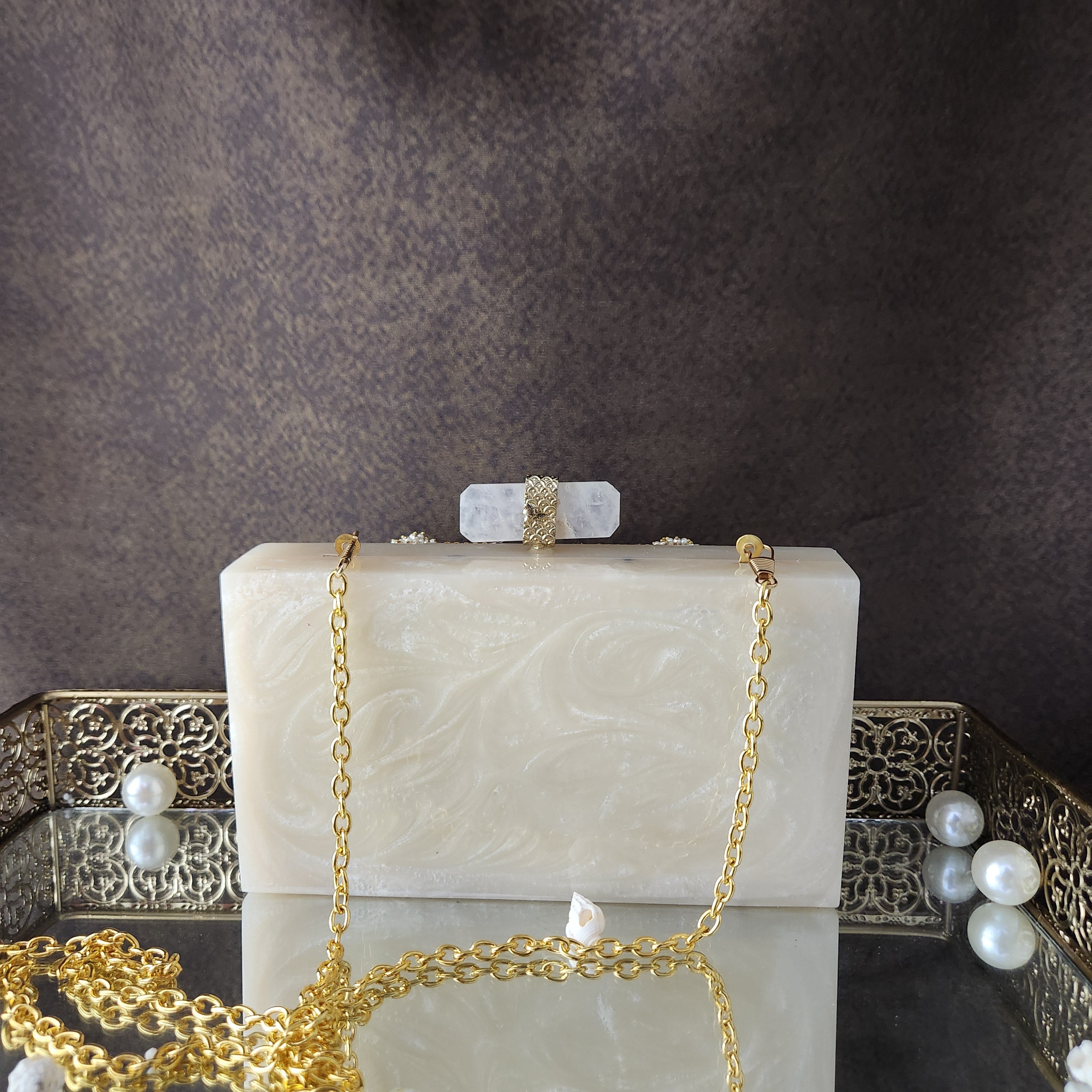 Nooran Bag[ ivory white ]