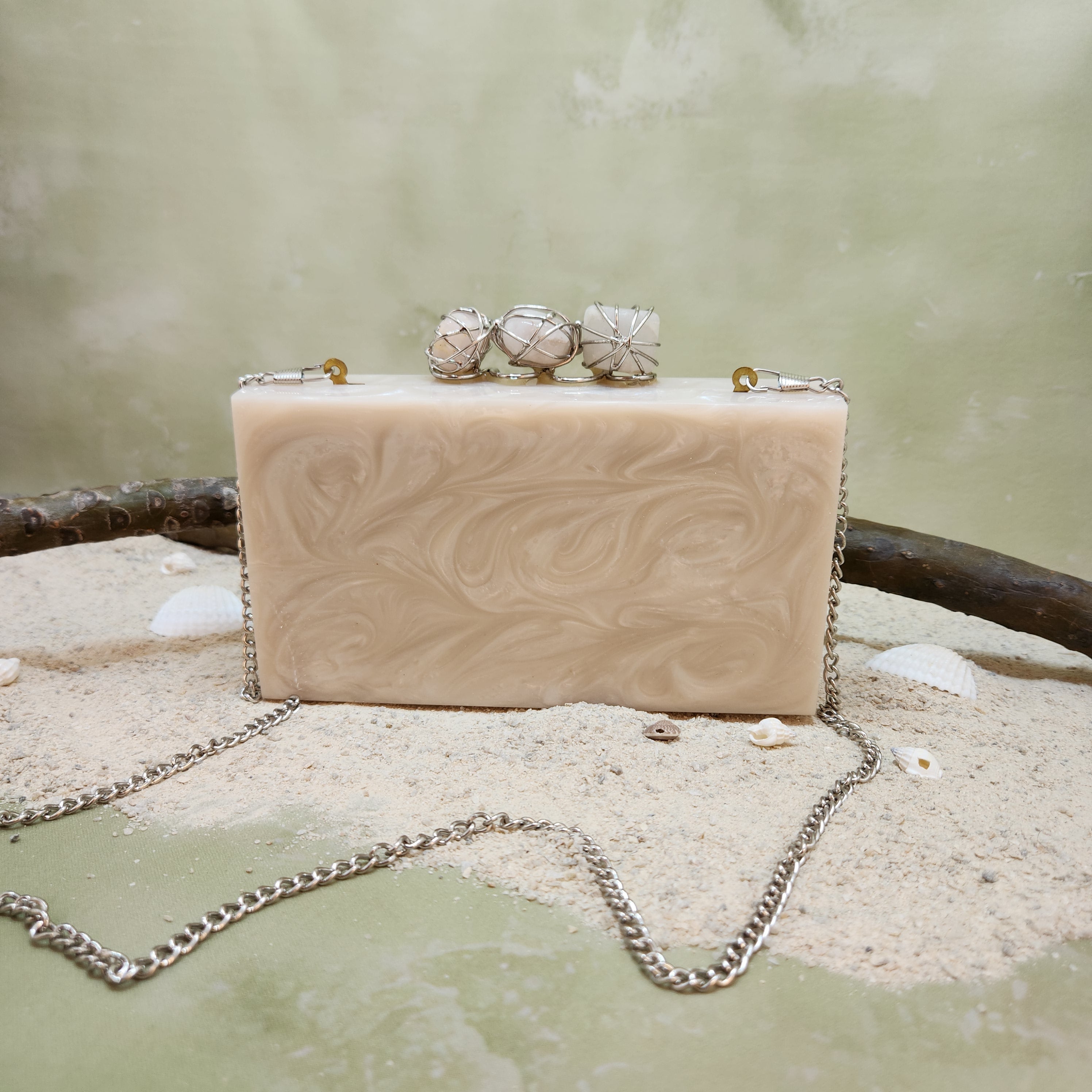Three Stone Criss Cross Clutch Secondary image
