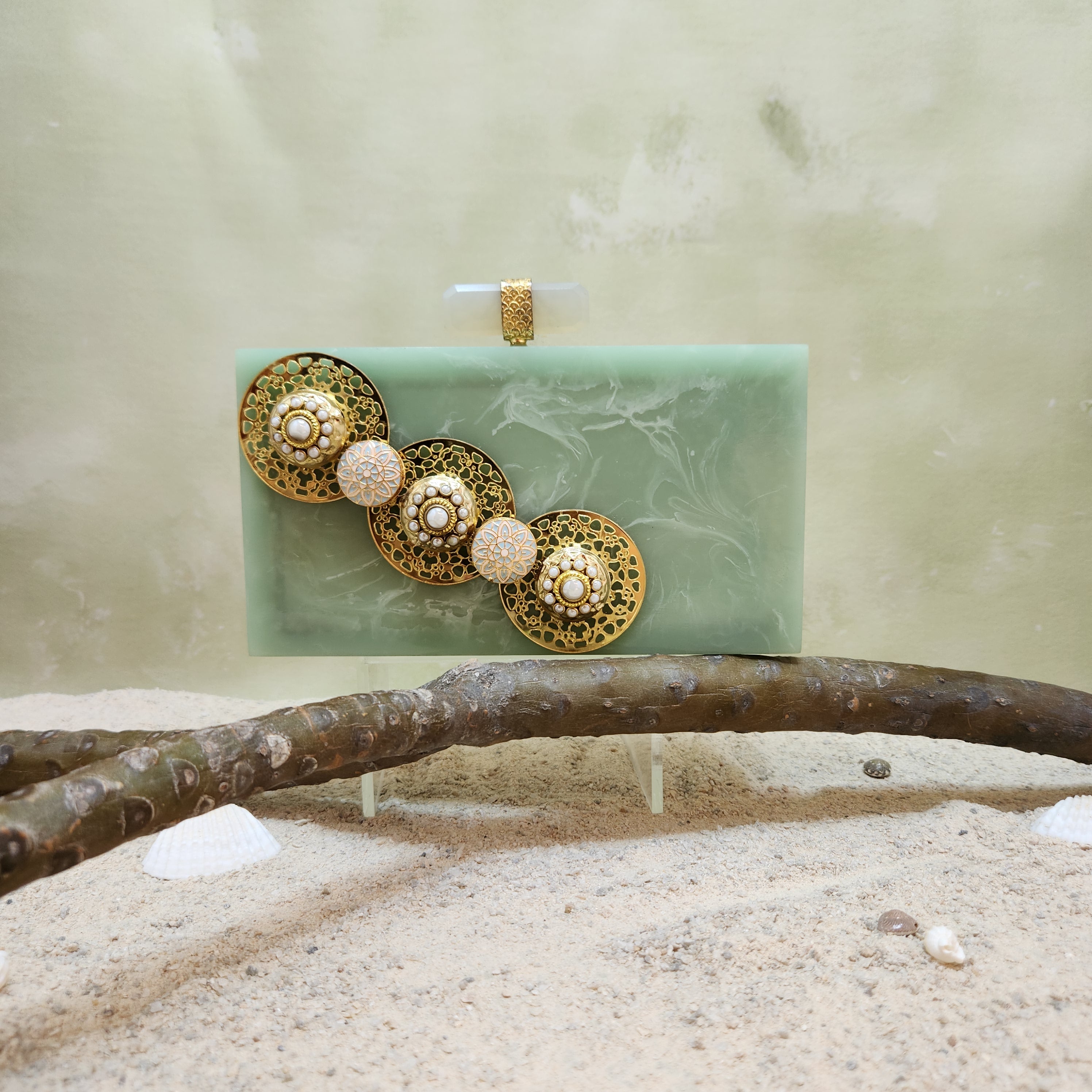 Moraccan Mosaic Button Bag