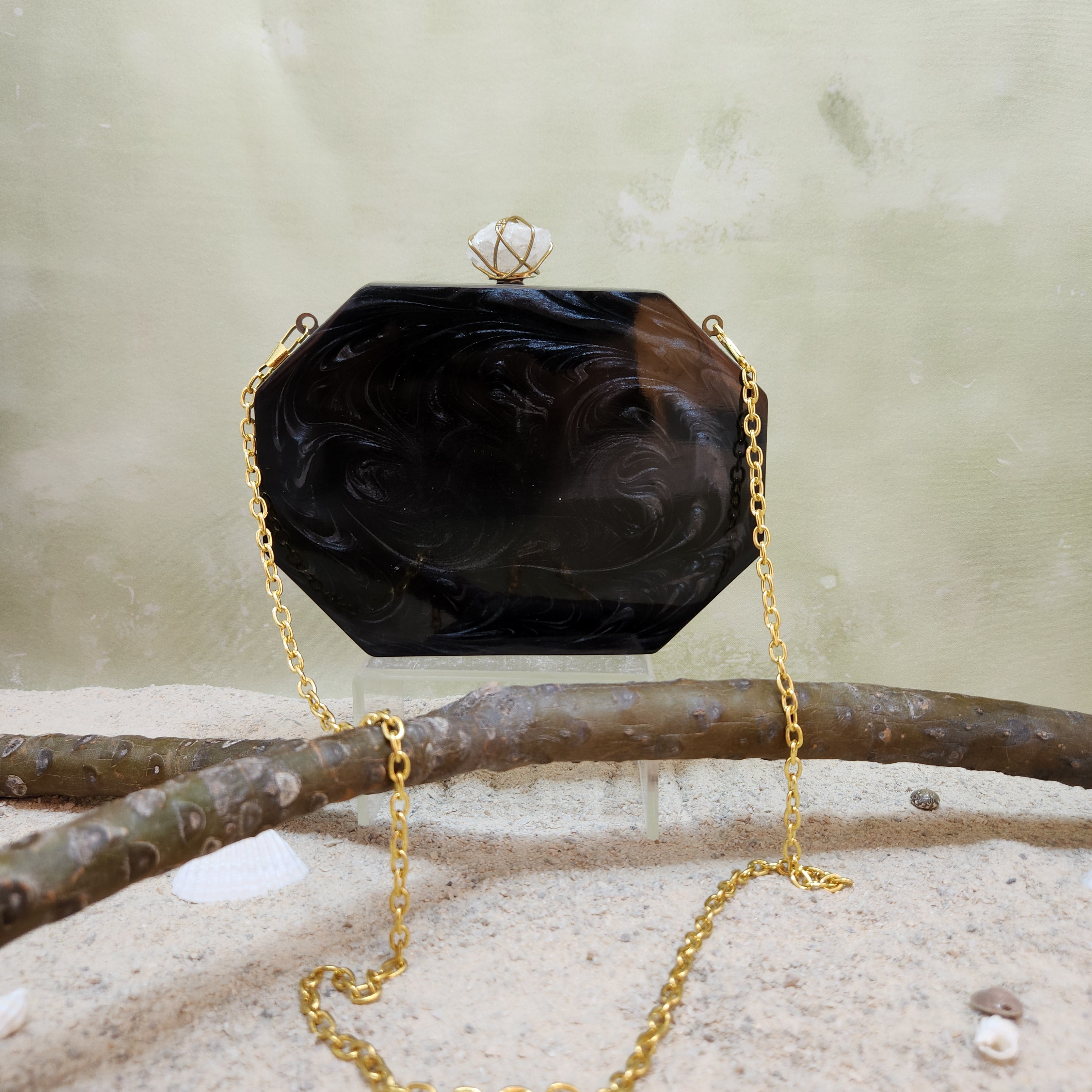 The Meena mosaic clutch Secondary image