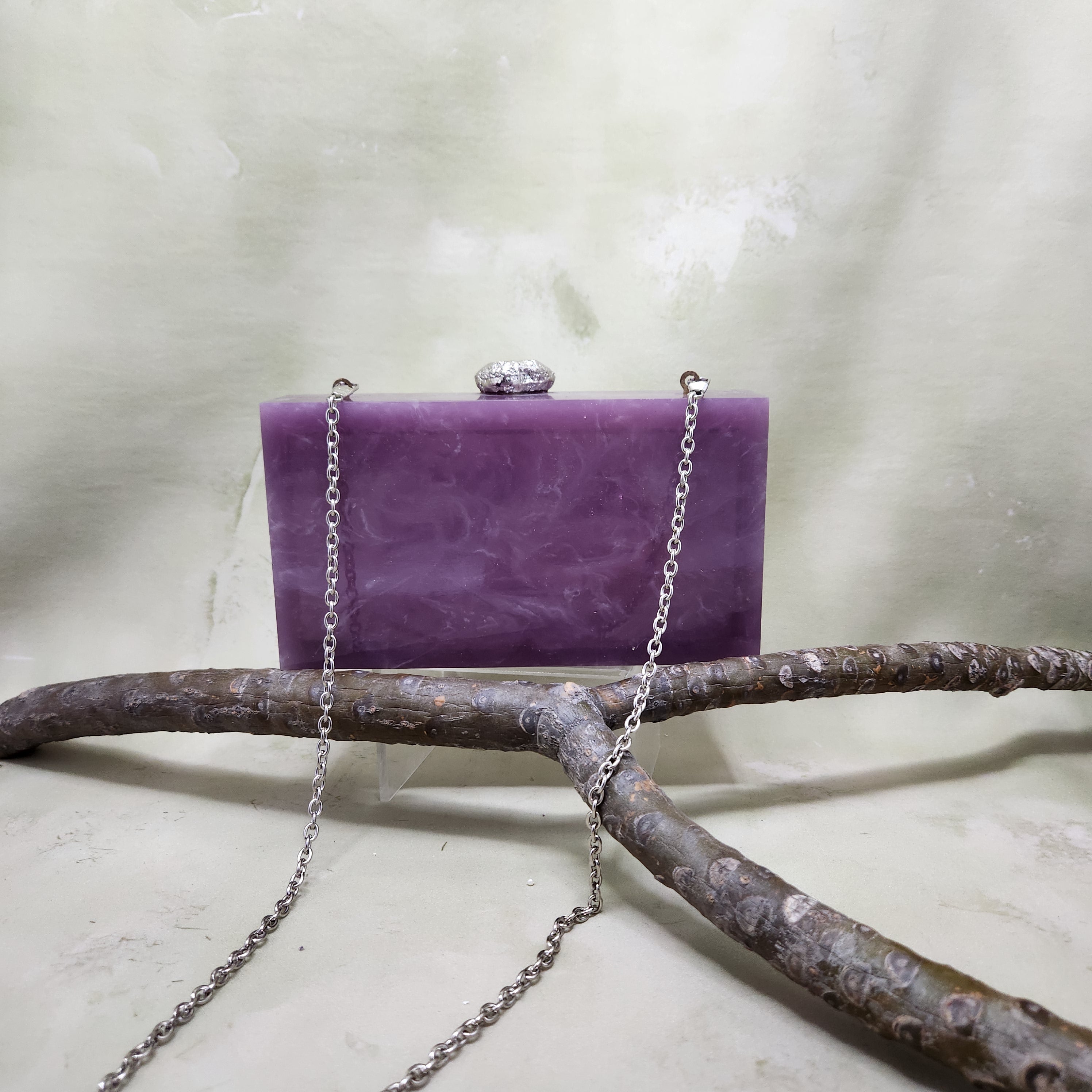 The Butterfly Cluster Clutch in Lavender Secondary image