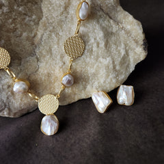 Disc Mop Necklace Set