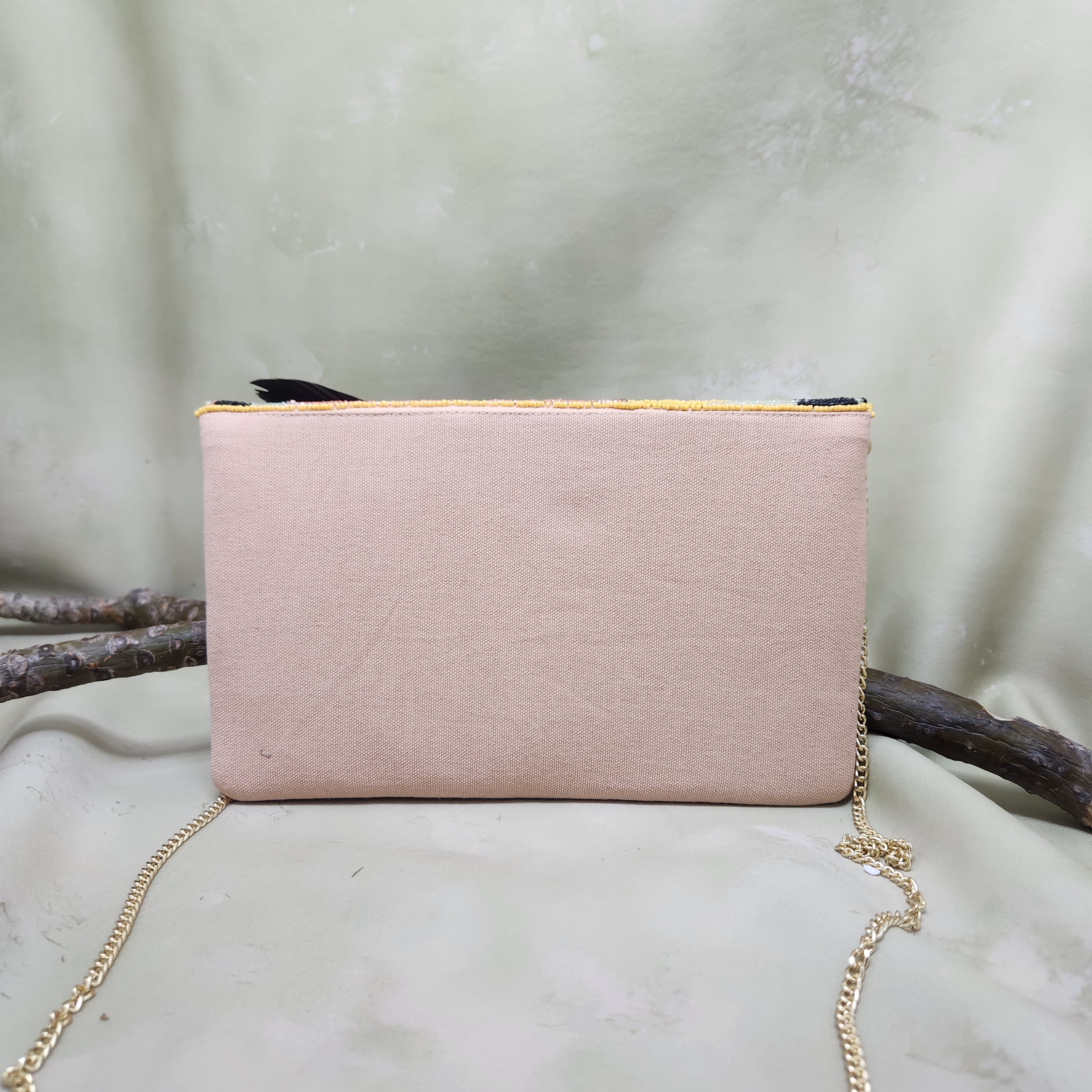 Evil Eye Feather Bag