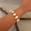 Triangle Pearl Chip Cuff