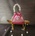 Floral Saga Potli Pink