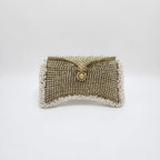 Rhinestone Pearl Pouchette Bag