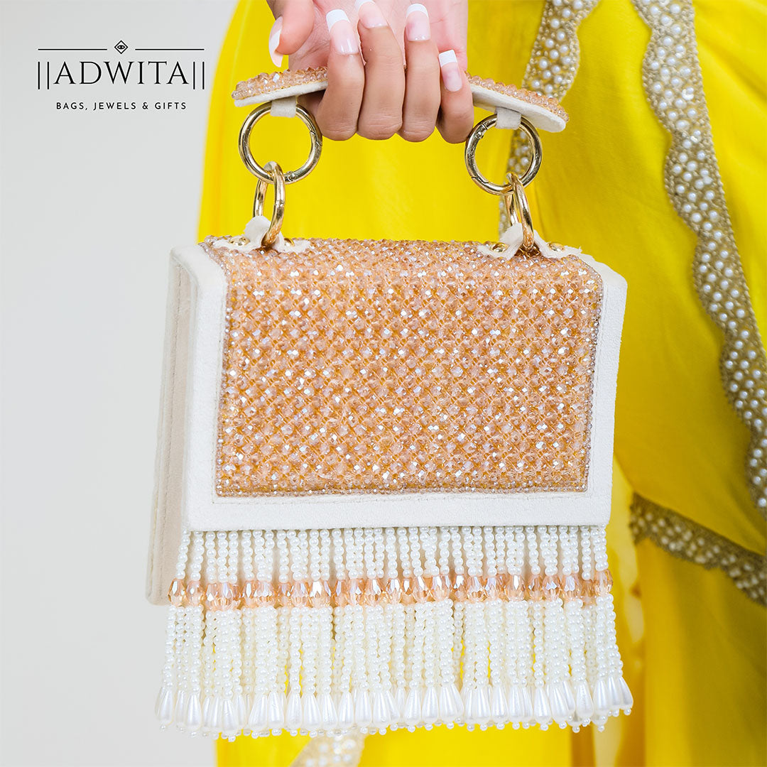 Delsey Bag in Shades of Cream and Gold Main image