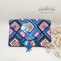 Morrocan Multi Pattern Flap Bag