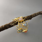 Multi Stone Web Cuff