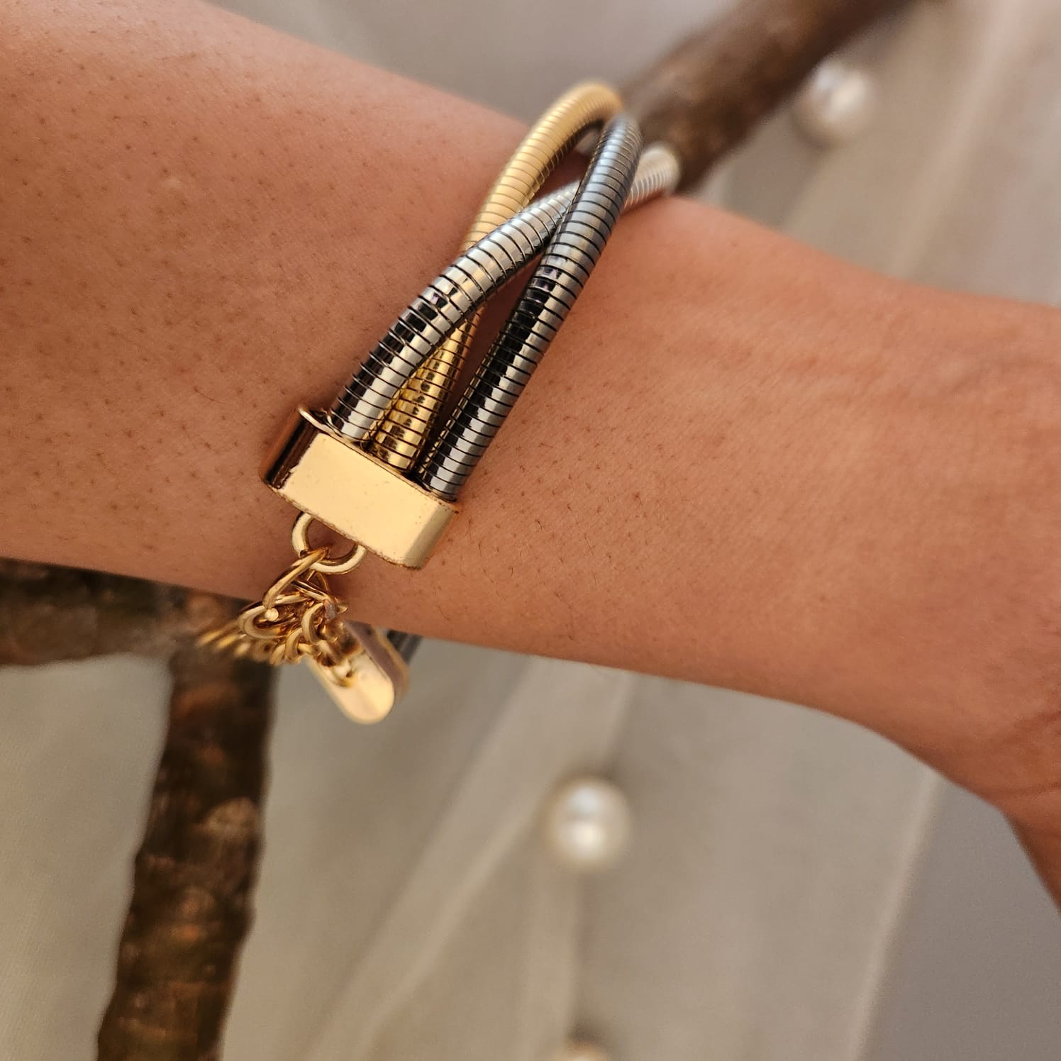 Multi Shade Wrapped Bracelet Secondary image