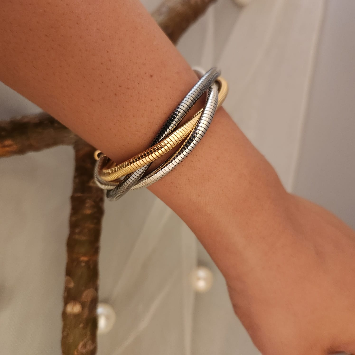 Multi Shade Wrapped Bracelet Main image