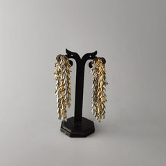 Long Leaves Dangler In Dual Shade