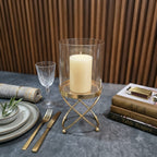 X Candle Stand with Glass Holder