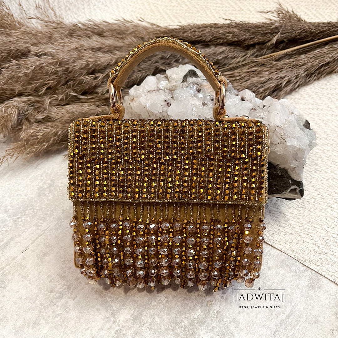 Crystal Saga Mini Bag in Shades of Gold Main image