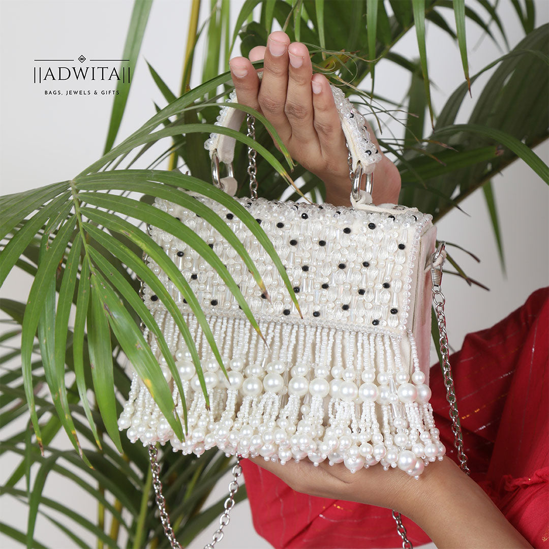 Fida Pearl Bag in Hints of Black Main image