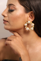 Pearl Chip Zirconia Hollow Studs