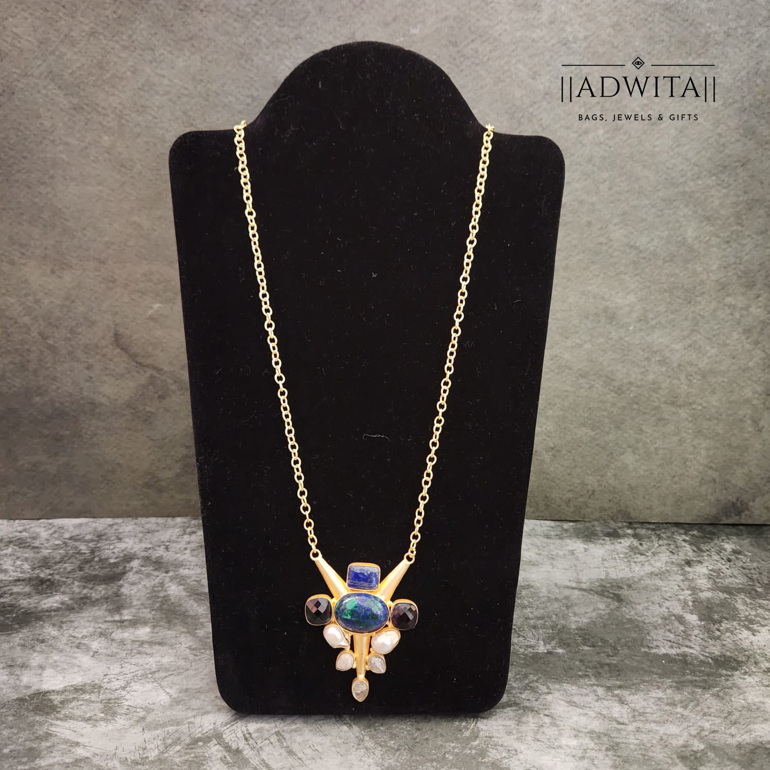 Fusion Multi Stone Neck Chain Main image