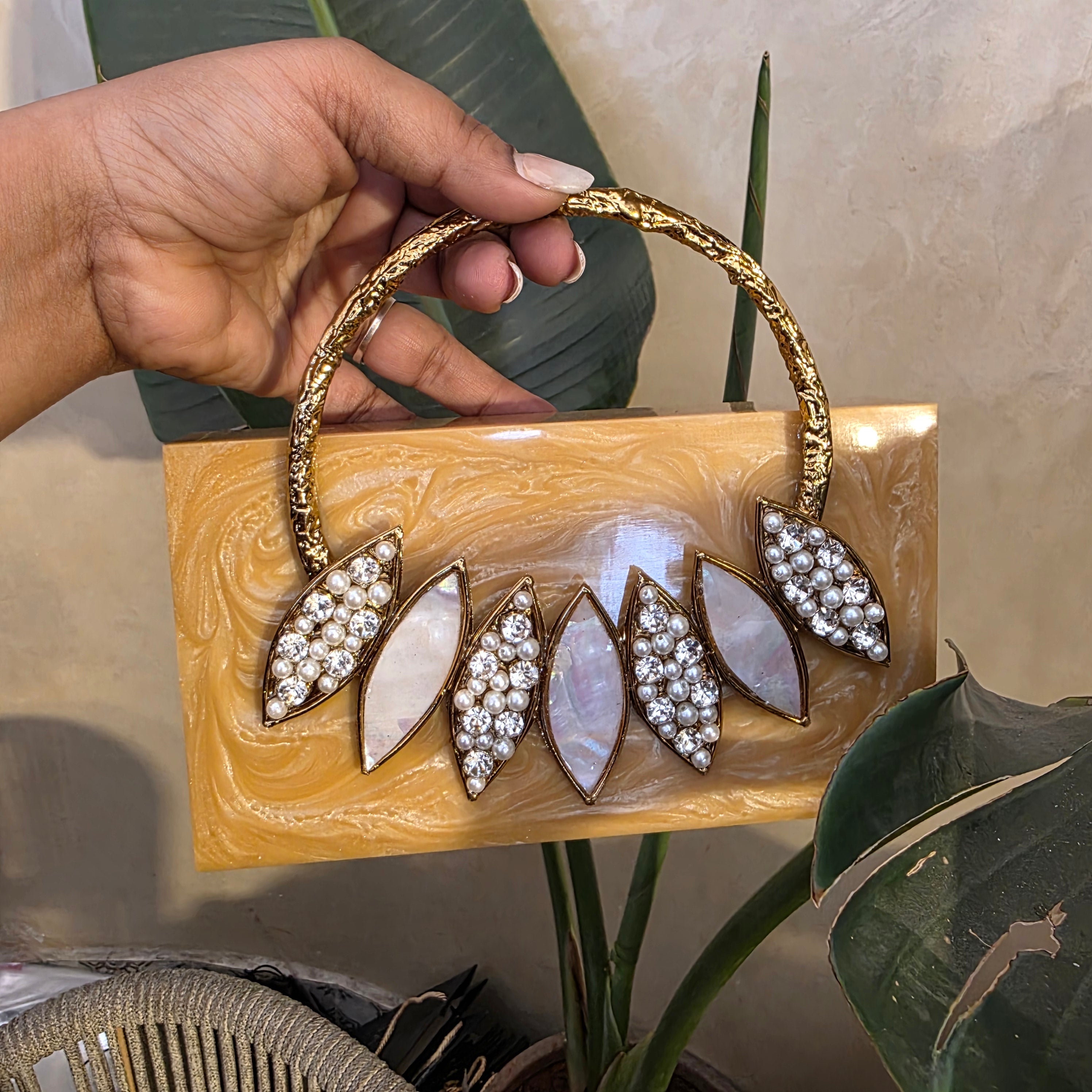Athena bag in camel gold shade Main image
