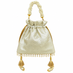 Tirupati Potli Bag [ Ivory shade]