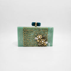 Jaal with floral bunch bag