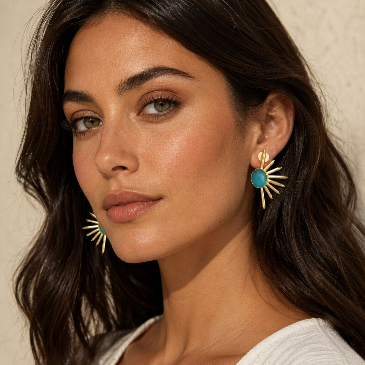 Arrow studs [turquoise] Main image
